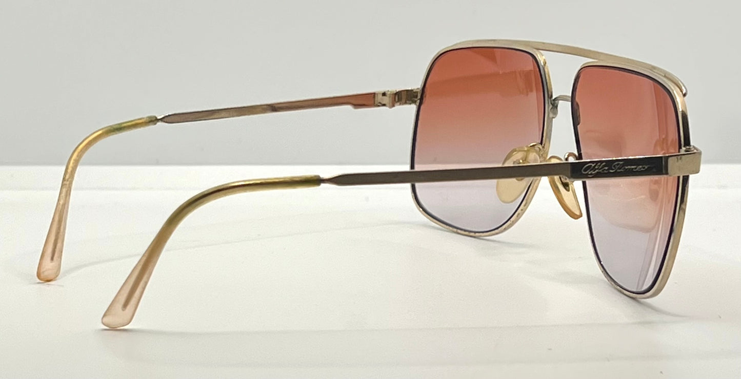 Alfa Romeo 49-212 Vintage Sunglasses w/New Gradient Custom Tinted Lenses-