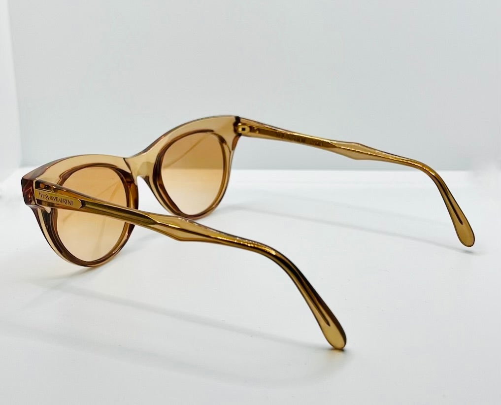 YSL “PROCRIS”-Honey Crystal Sunglasses-Vintage 1980s Deadstock-France – NOS