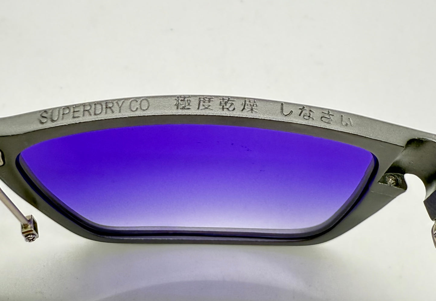 SUPERDRY x FOUNDRY JAPAN COLLAB w/New Purple Gradient Custom Lenses-SPRING HINGES-Unworn