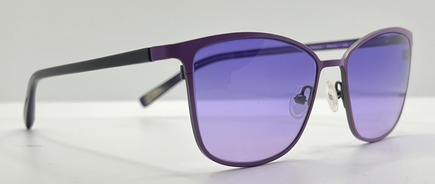 Kung Fu Eyes Sophia 159 Purple Titanium Sunglasses w/New, Custom Gradient Lenses