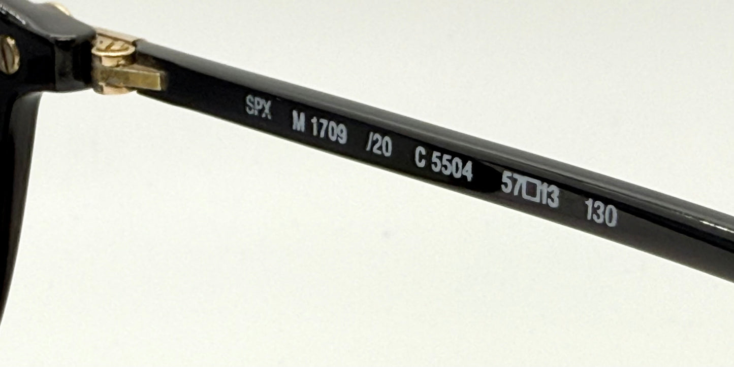 Silhouette M 1709 C 5504 Vintage Sunglasses w/New Blue-to-Green Custom Gradient Lenses