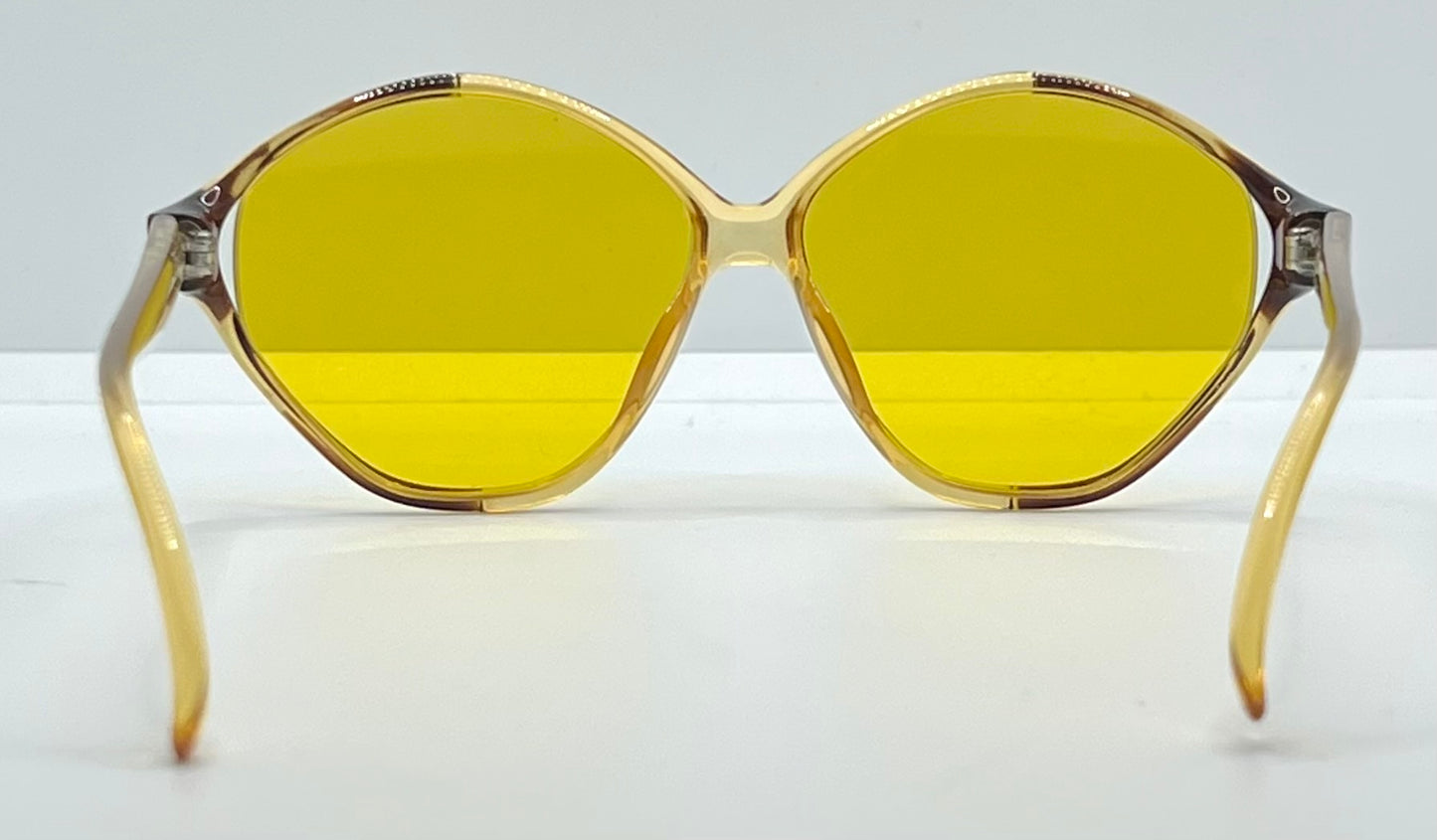 Playboy 4548 10 Vintage Sunglasses w/New Yellow Day/Night Custom Tinted Lenses-Unworn-54mm