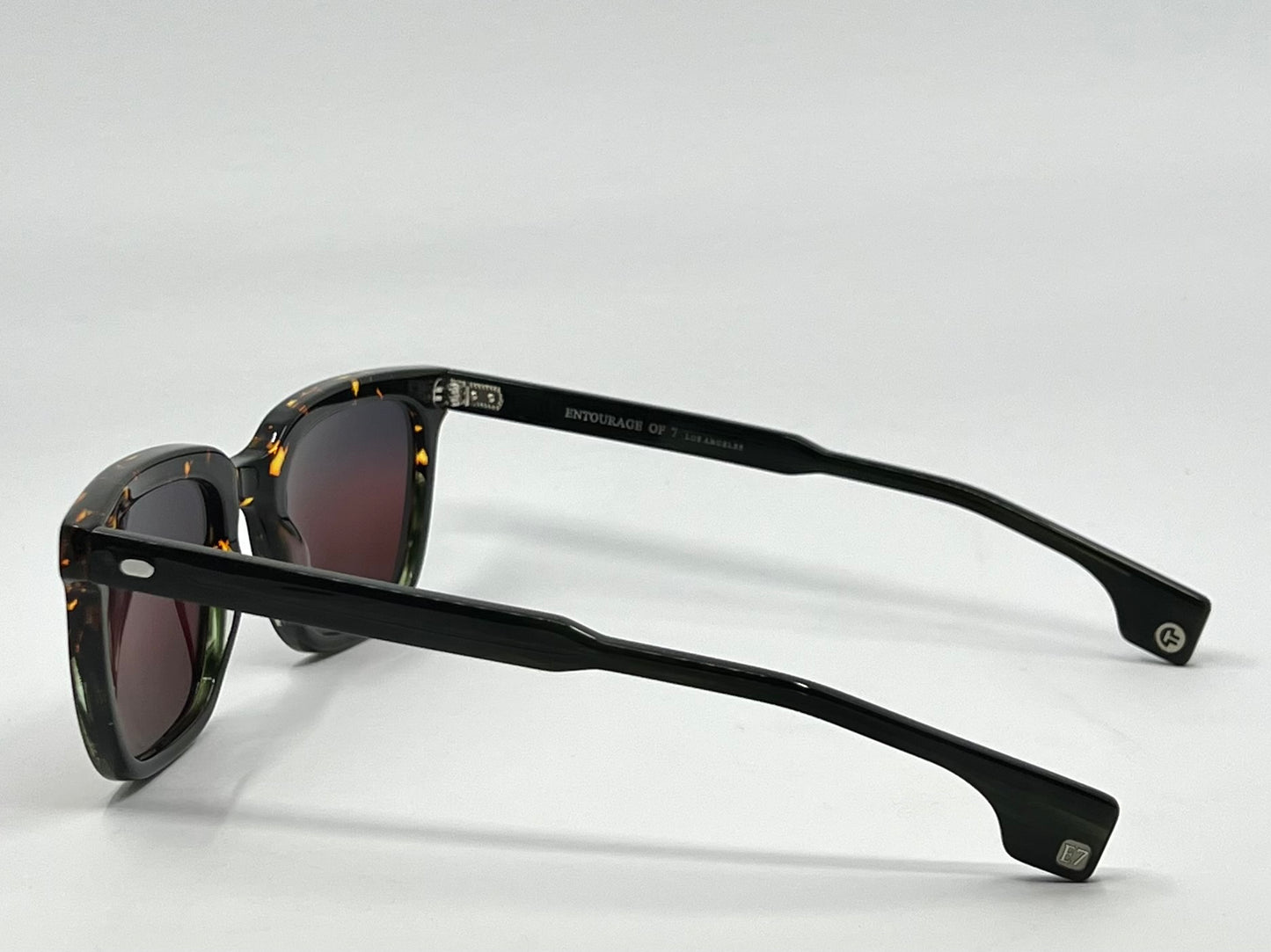 Entourage of 7 Los Angeles “Harrison” w/New Drk Grey to Red Custom Gradient Lenses-Handmade in Japan