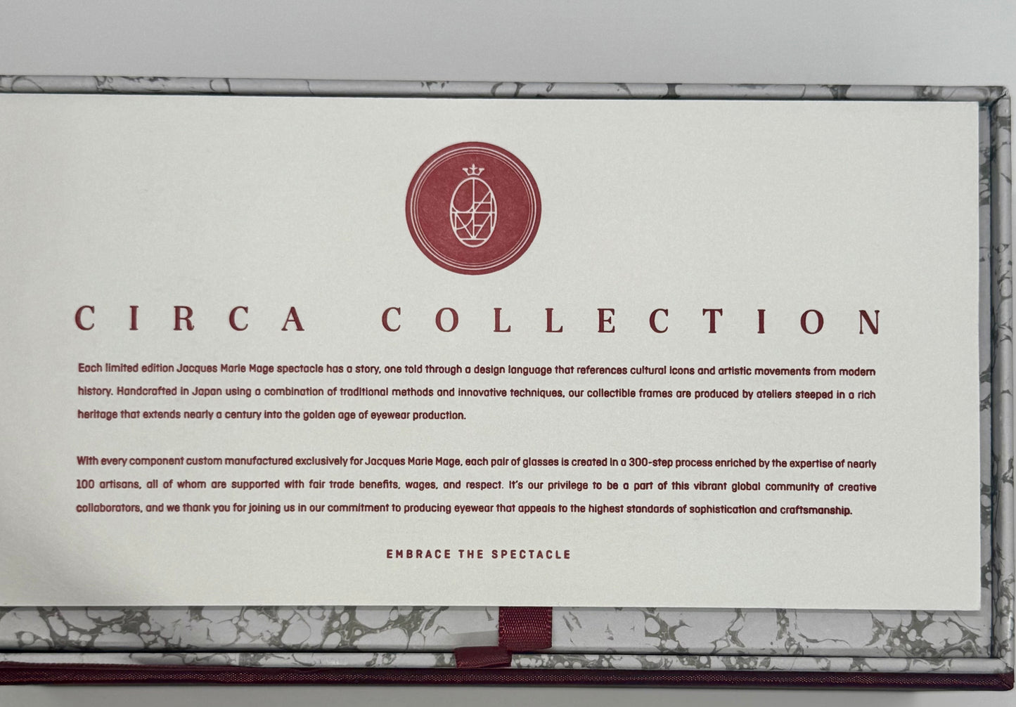 Jacques Marie Mage ENZO in TAUPE-Ltd. of 400 pieces-Collectors Condition-Full Kit + Extra Lenses