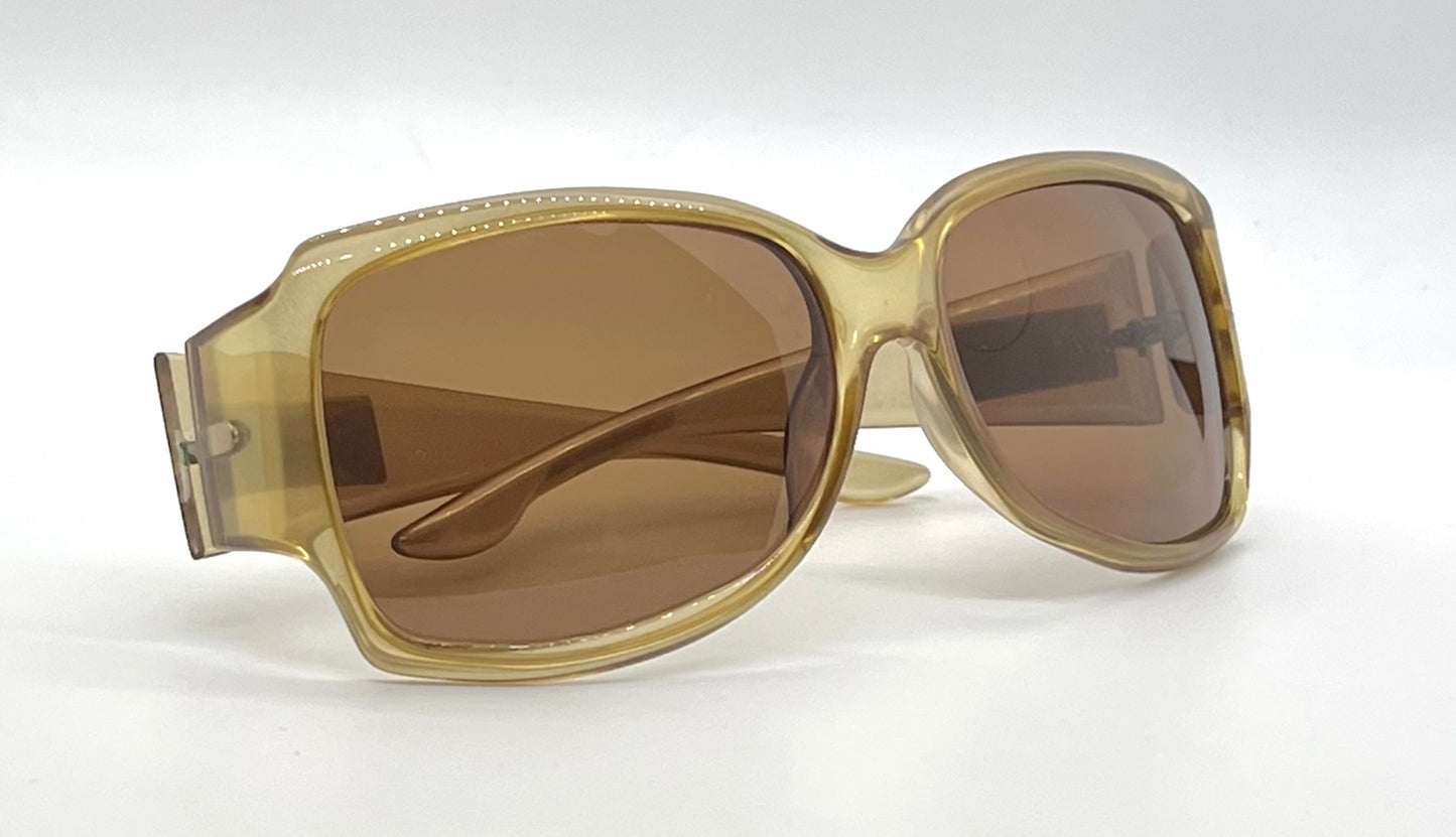 Christian Dior Night 3 WG8 Vintage Sunglasses-New Solid Brown Custom Lens-59mm