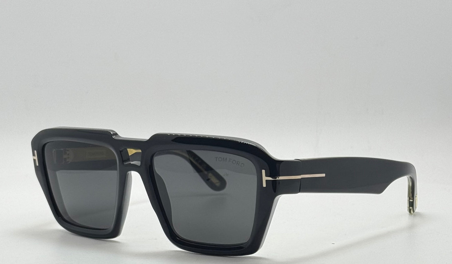 Tom Ford TF1202 01A ICON Sunglasses-Zeiss Lenses – Full Kit-56mm-New/Unworn