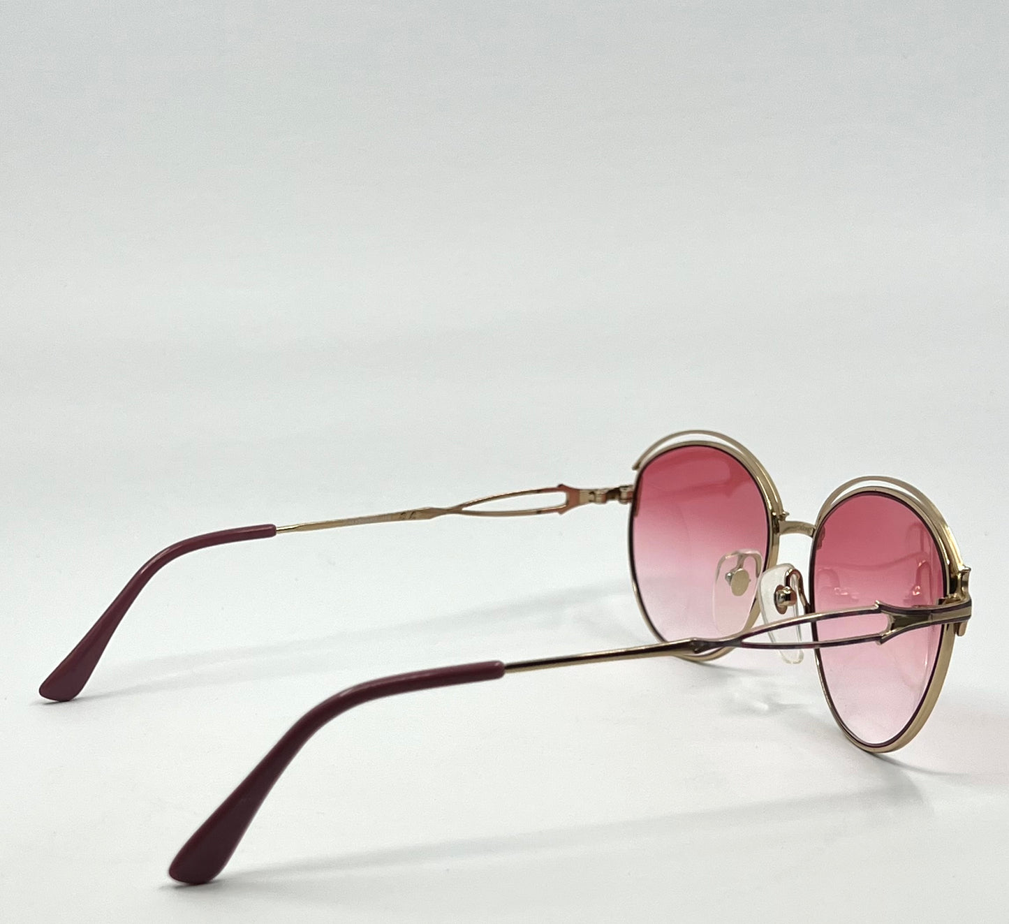 Sophia Loren BEAURIVAGE 21 Zyloware Vintage Sunglasses w/New Pink Gradient Custom Lenses-NOS/UNWORN