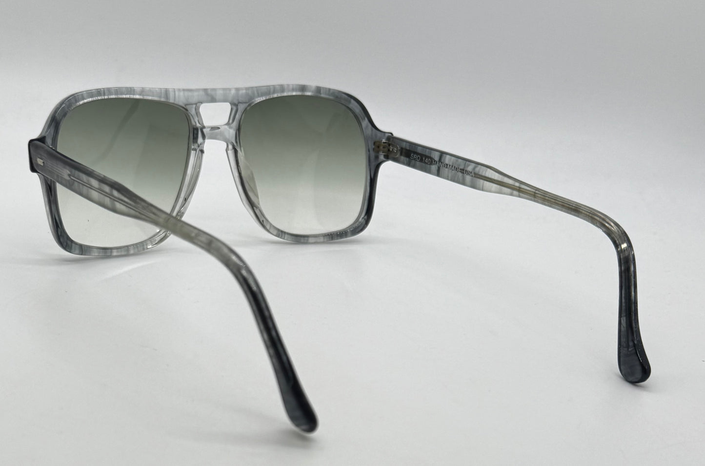 SRO 140 Handmade USA Vintage Sunglasses w/ New, Custom Gradient Aquamarine Lenses