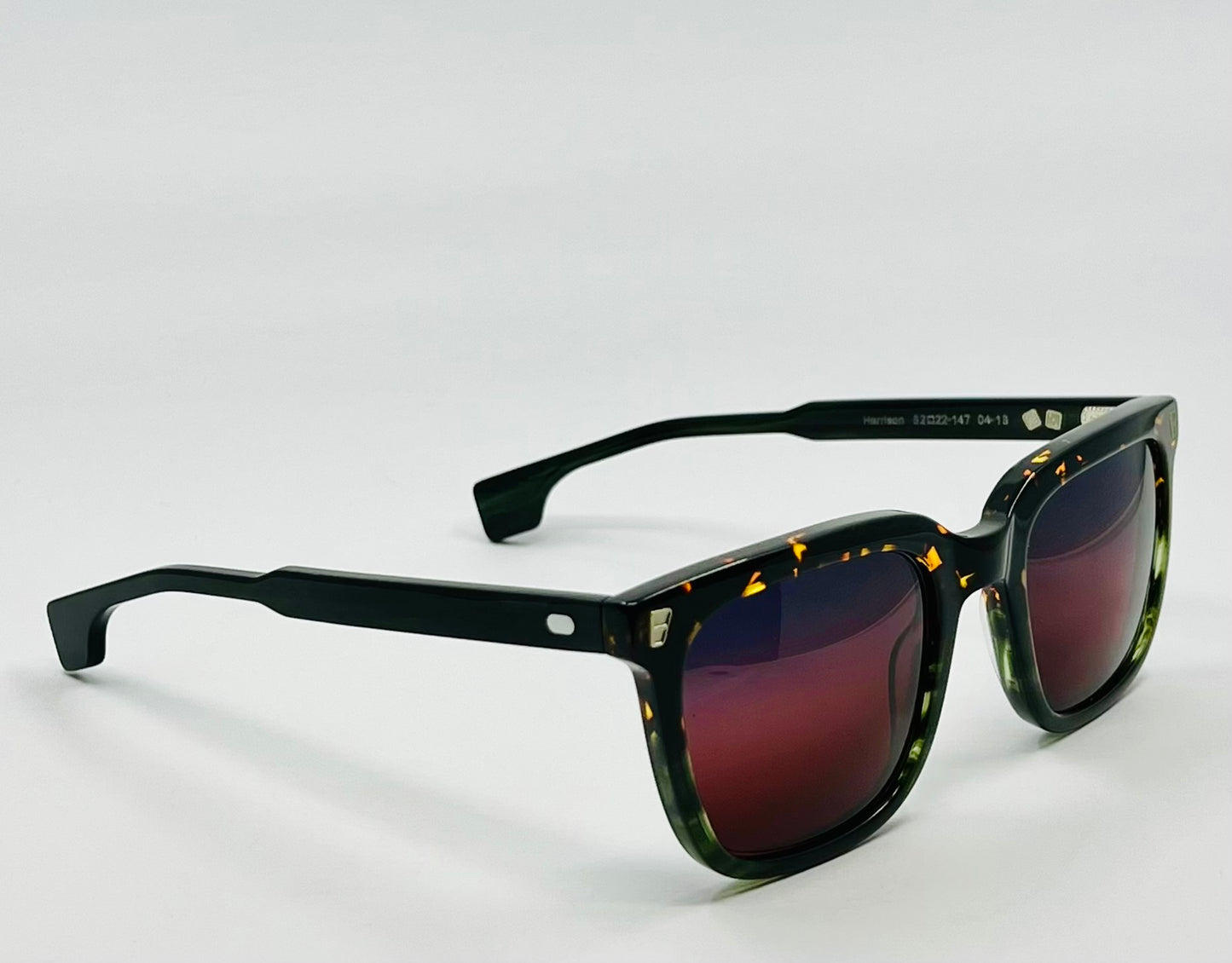 Entourage of 7 Los Angeles “Harrison” w/New Drk Grey to Red Custom Gradient Lenses-Handmade in Japan