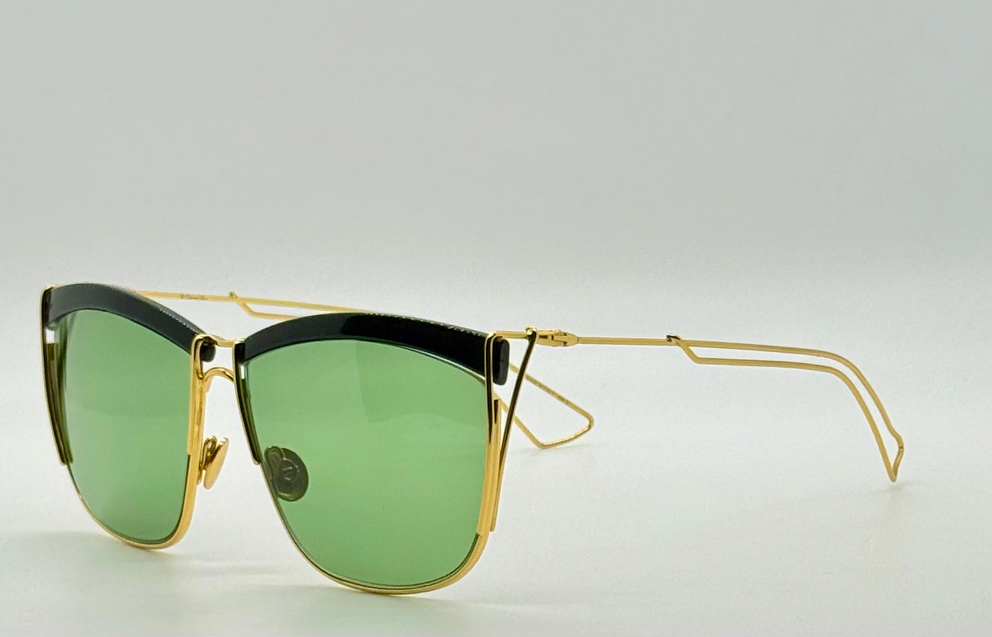 DiorSoElectric Rare Gold Green Sunglasses-Full Kit Authentic-Deadstock/New