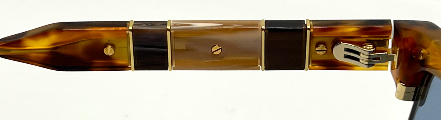 Gucci GG0603S-005 Deadstock Havana/Gold Square Sunglasses — Full Kit, Collector’s Piece