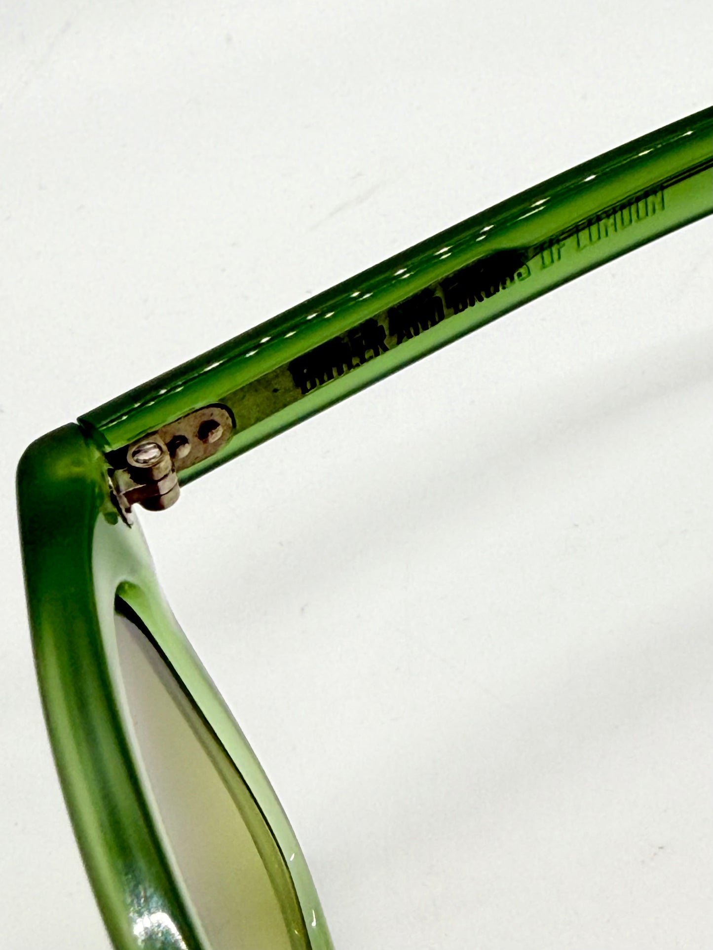 Cutler and Gross M:0974 Green Vintage Sunglasses w/New Olive–Citrus Gradient Custom Lenses-50mm
