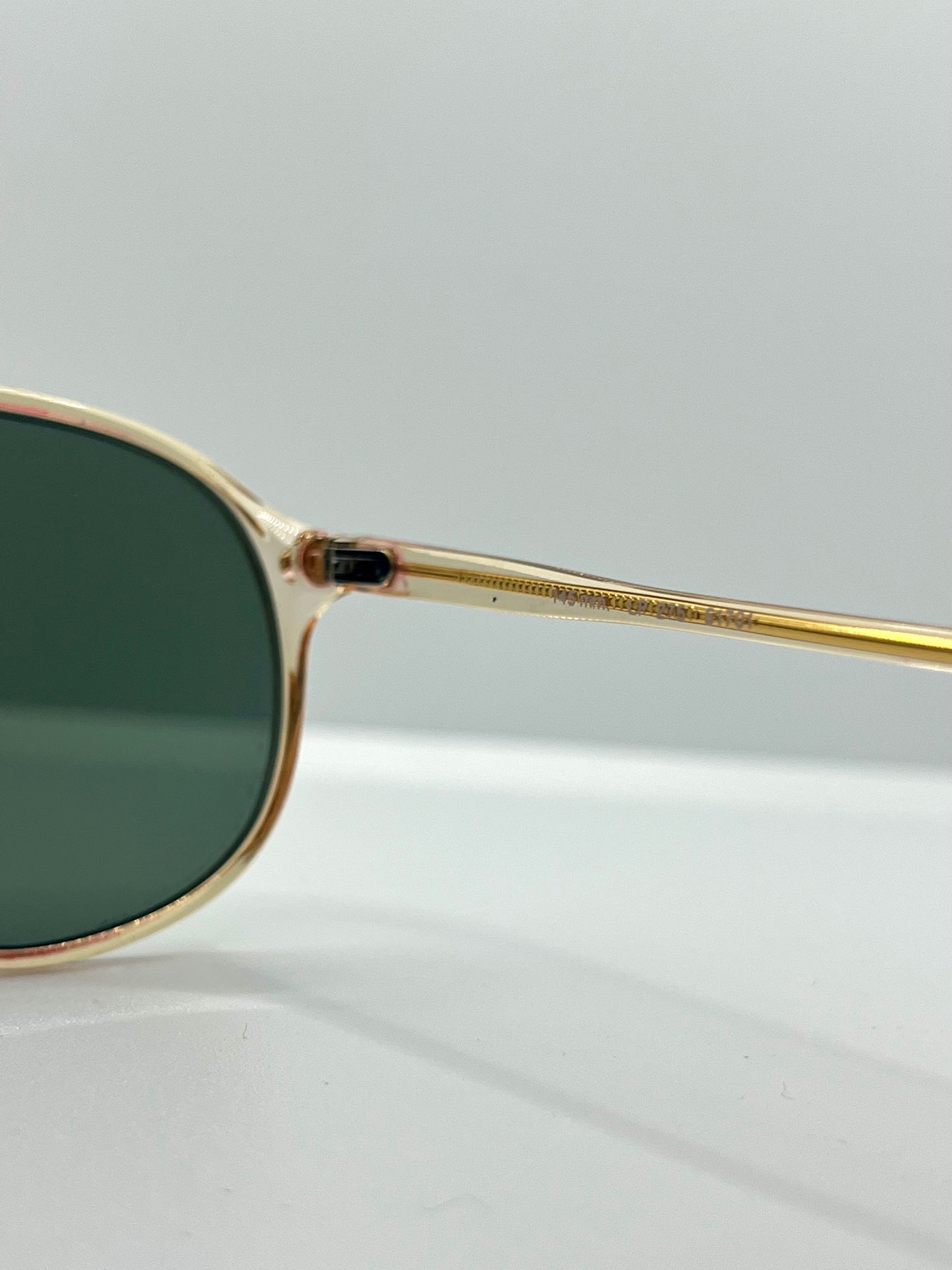 LOGO Paris LP 275 Vintage Sunglasses-Gold/Amber Frame-Custom Lenses-Deadstock-Italy