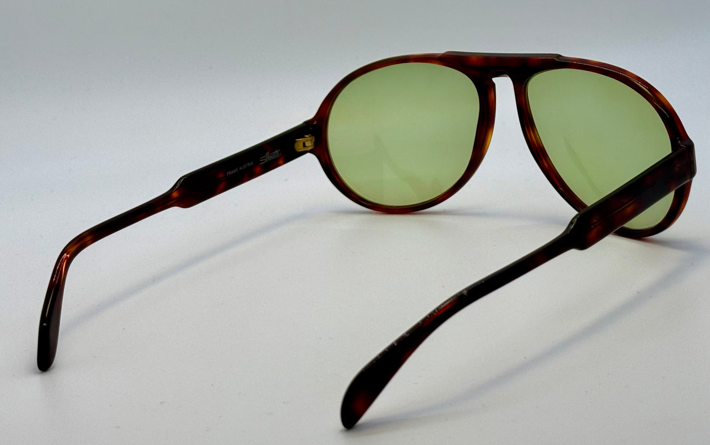 Vintage Silhouette M2095 Keyhole Aviator-Tortoise Acetate & Custom Olive Drift Lenses