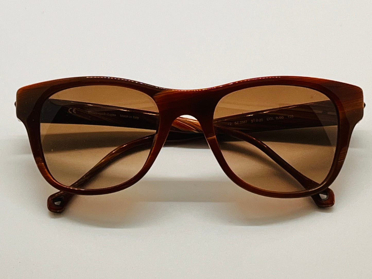 Vintage Ermenegildo Zegna SZ 3587 Havana Gradient Sunglasses – NOS