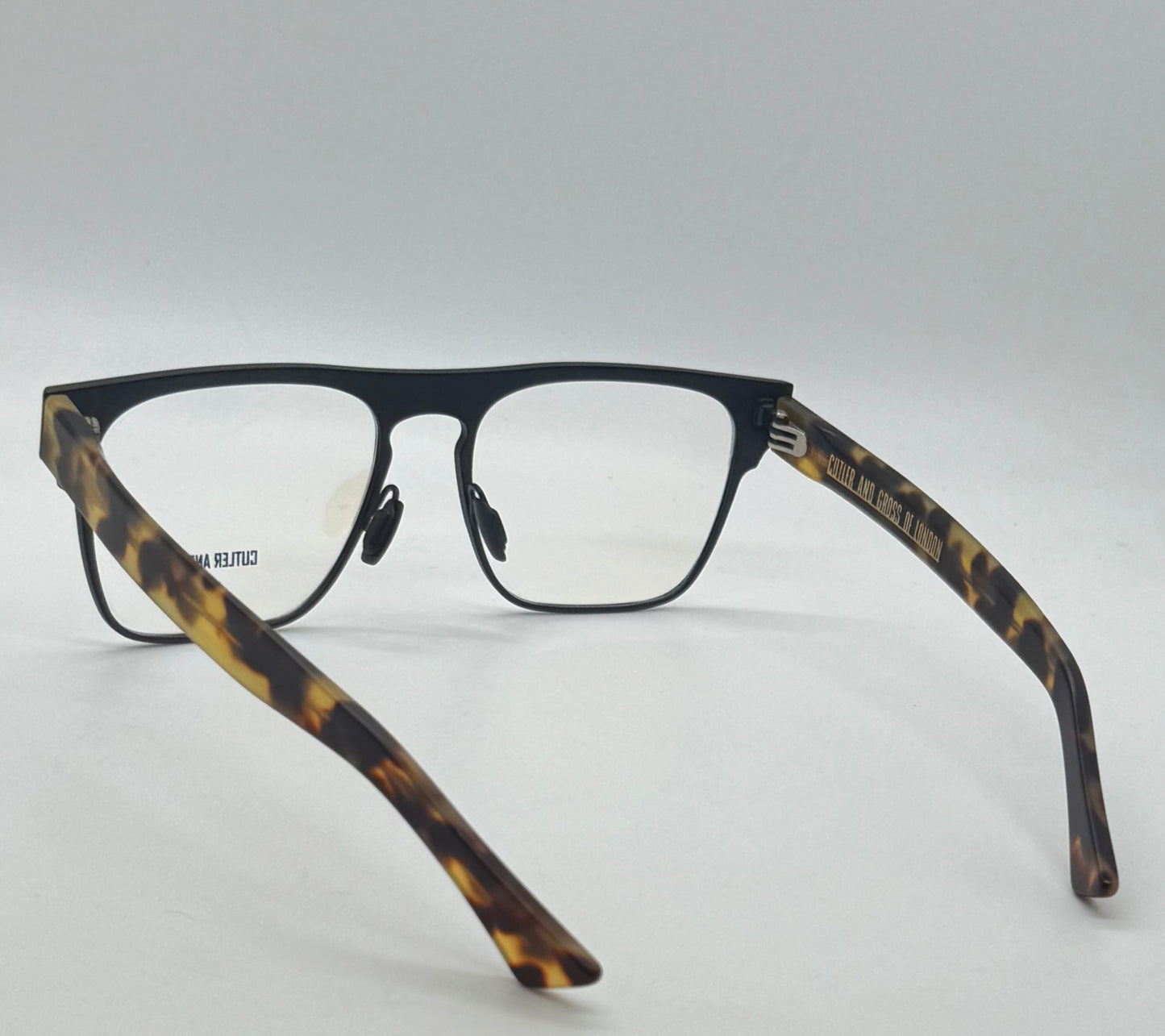 Cutler and Gross CGOP1366-03-Matte Black/Tortoise-56mm-Handmade in Italy-Full Kit