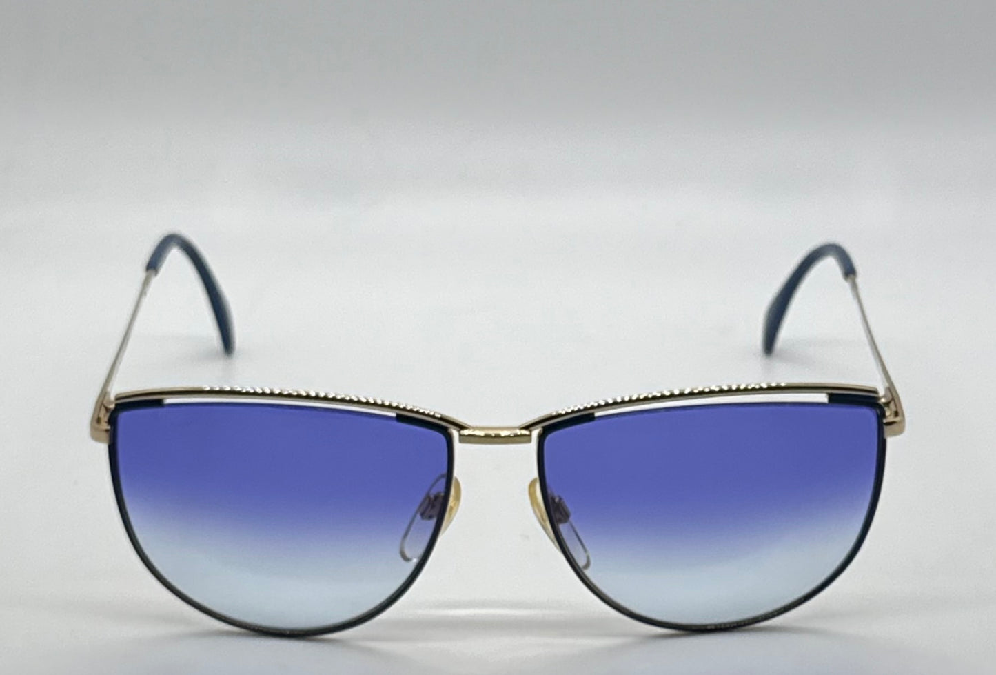 Silhouette V6050 M6078 Vintage Sunglasses w/New Blue Gradient Custom Lenses–59mm-Austria