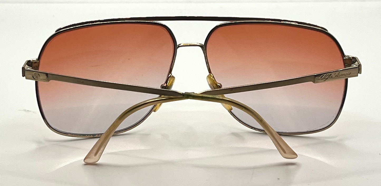 Alfa Romeo 49-212 Vintage Sunglasses w/New Gradient Custom Tinted Lenses-