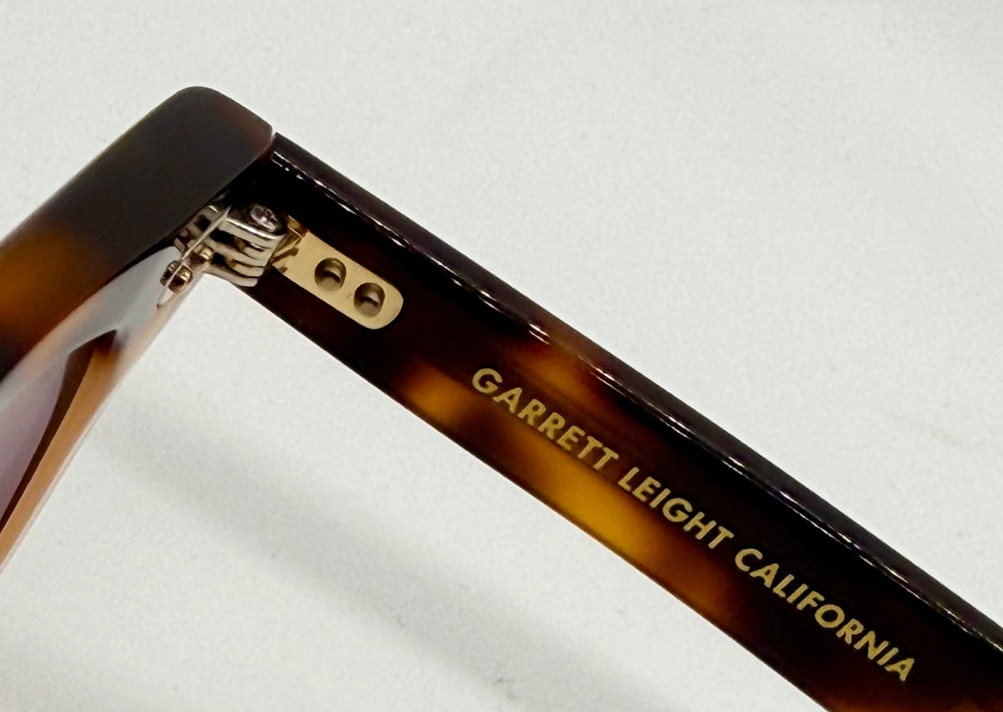Garrett Leight LO-B Cap Sunglasses 46-23/Premium Glass-Tortoise-New/Unworn-Full Kit
