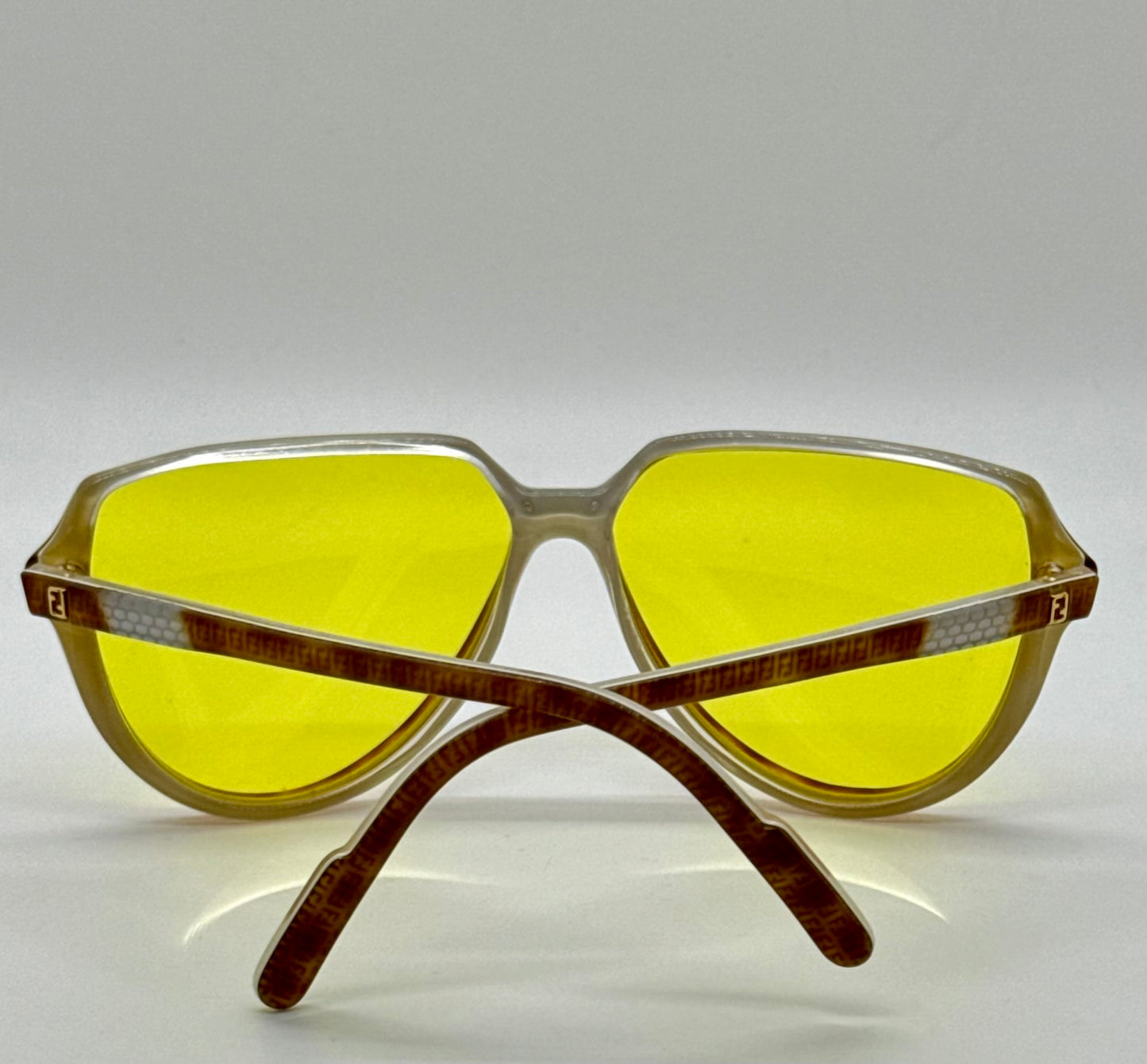 Fendi by Lozza FV48 Vintage Sunglasses w/New, Custom Yellow Day/Night Tint Lenses