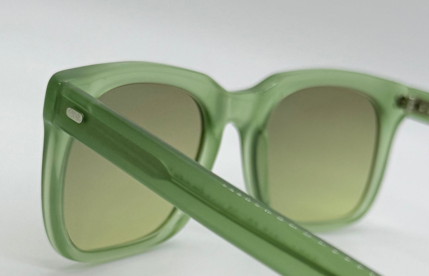Cutler and Gross M:0974 Green Vintage Sunglasses w/New Olive–Citrus Gradient Custom Lenses-50mm