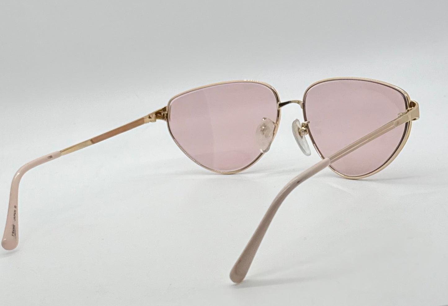 Tura MOD-204 PCH Vintage Sunglasses w/New Solid Pink Custom Lenses-Japan