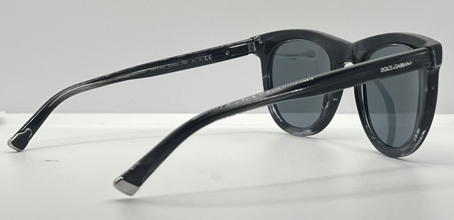 Dolce & Gabbana DG4281 2924/6G Smoke Grey Sunglasses Silver Mirror Lens Full Kit Italy