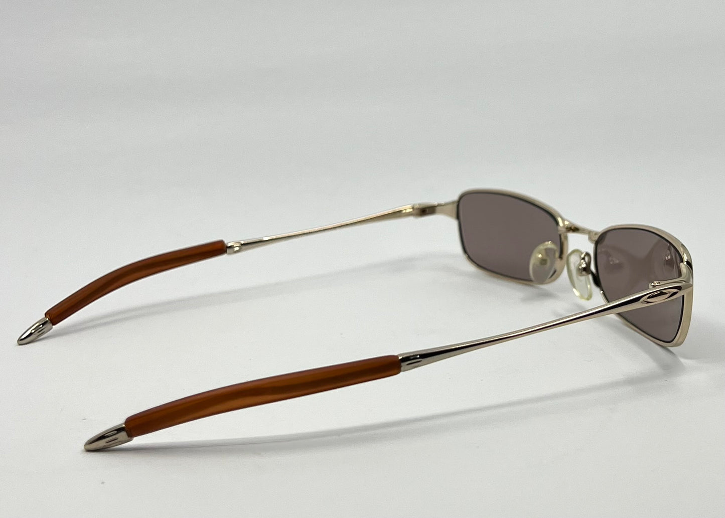 Oakley Straight Line 2.0 11-729 Vintage Sunglasses w/New Solid Brown Cudtom Tinted Lenses-Unworn/ Collectible