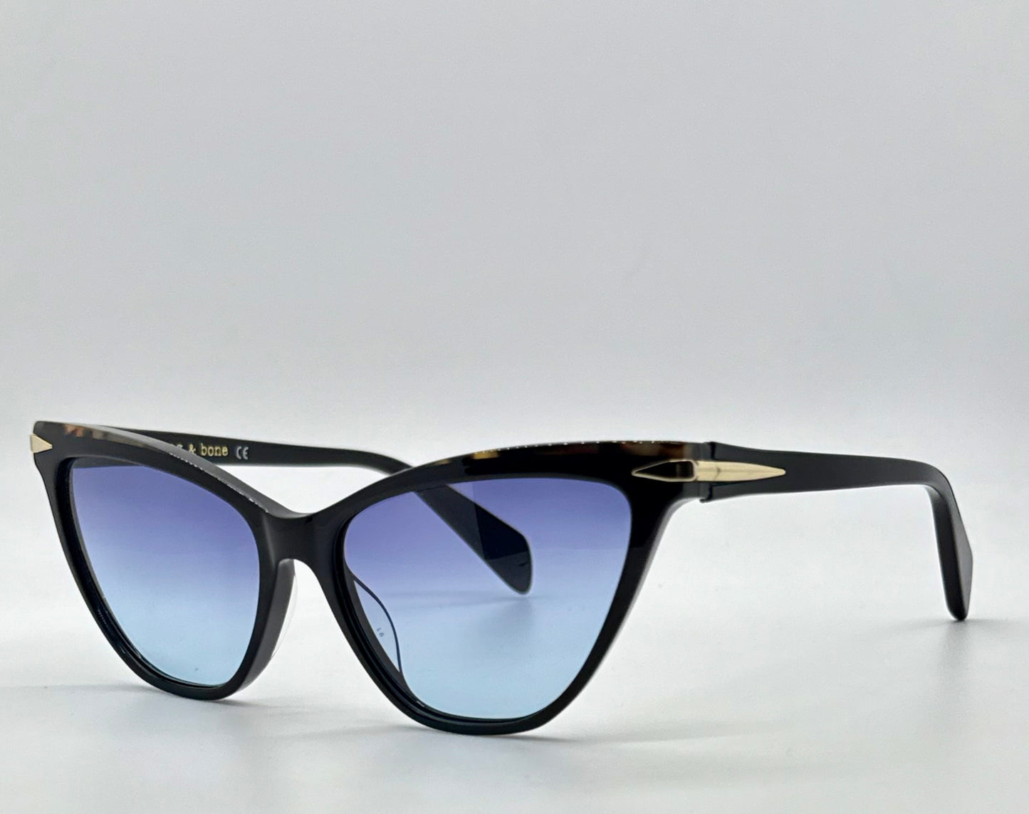 Rag & Bone RNB3020 807 Cat-Eye Sunglasses w/New Gradient Blue Custom Lenses-New/Unworn