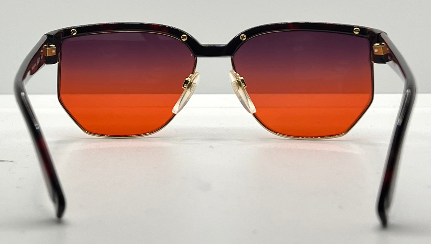 Silhouette V6054 M6067 Vintage Sunglasses w/New Custom Sunset Gradient Lenses-Austria