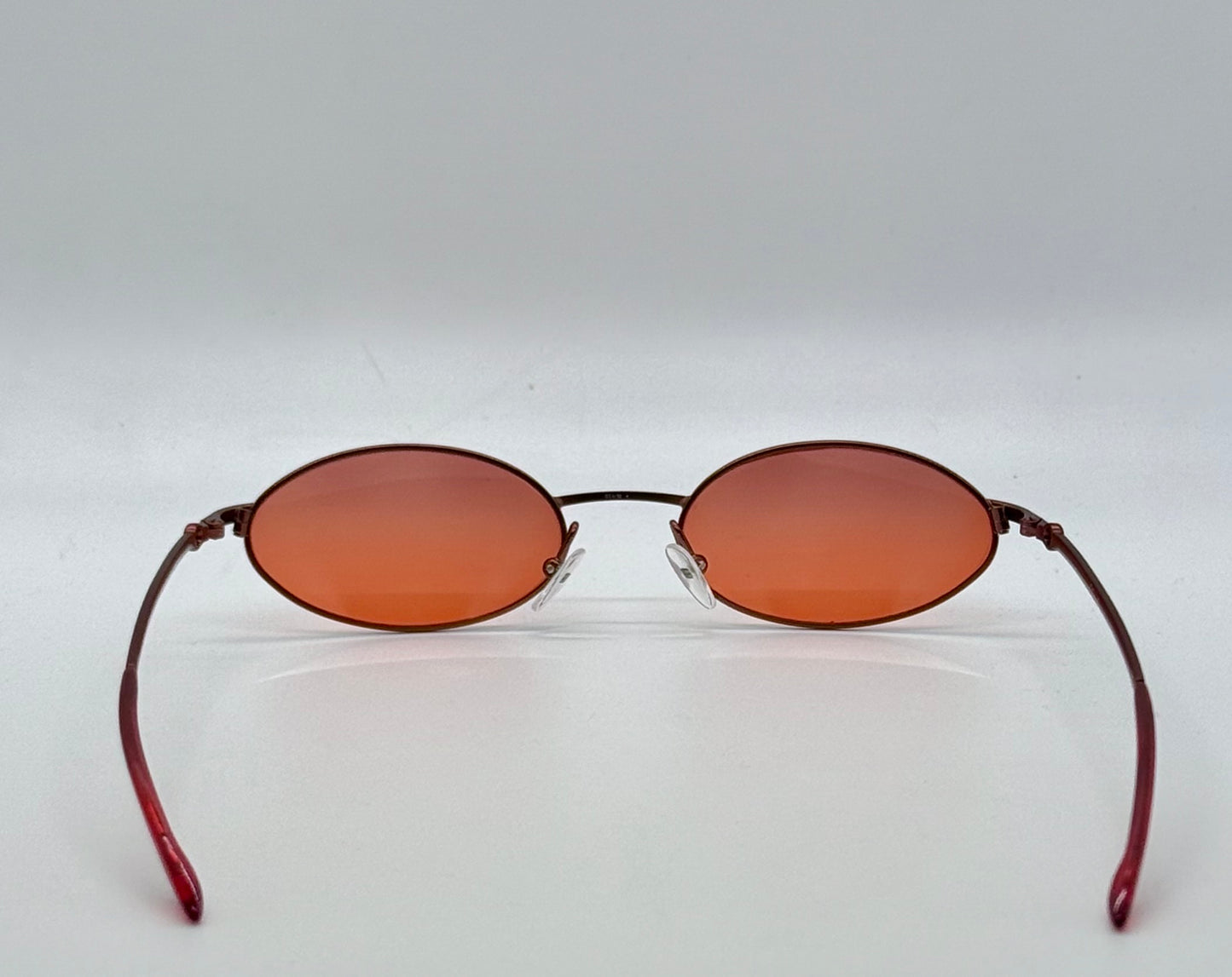 Christian Dior CD 3088 Red Metal Sunglasses w/New Red Tinted Custom Lenses