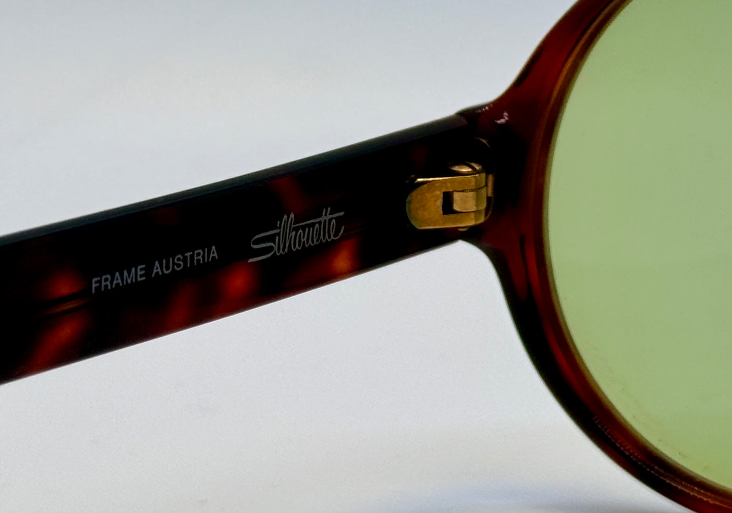 Vintage Silhouette M2095 Keyhole Aviator-Tortoise Acetate & Custom Olive Drift Lenses