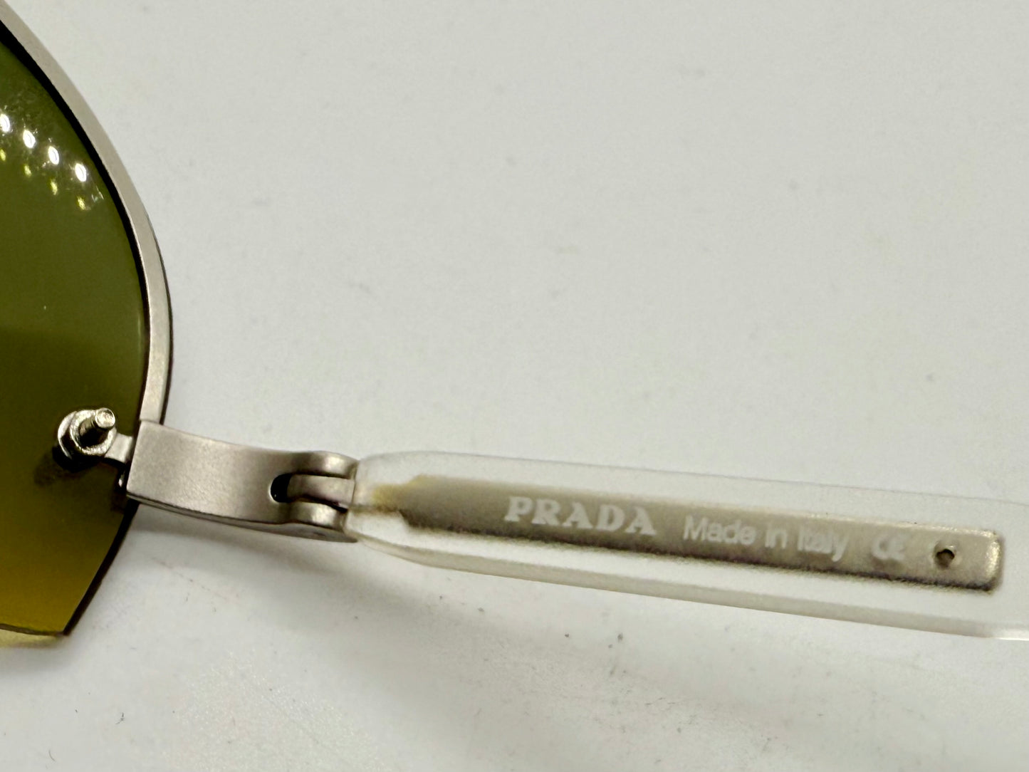 Prada SPR 72A Vintage Shield Sunglasses-Gradient Lenses-Y2K-Italy-Deadstock/New