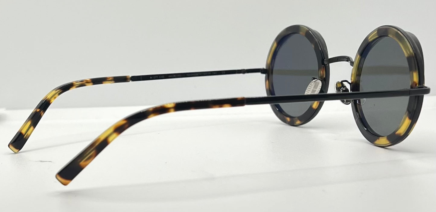 Cutler and Gross 1277 C03 Round Tortoise Sunglasses– New/Unworn-Full Kit-44mm