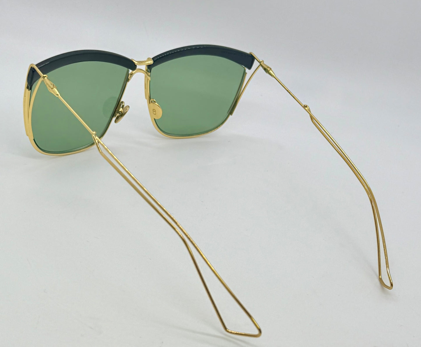 DiorSoElectric Rare Gold Green Sunglasses-Full Kit Authentic-Deadstock/New