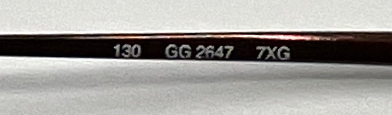Gucci GG2647 7XG Y2K Vintage Sunglasses-New Custom Aqua Gradient Tinted Custom Lenses