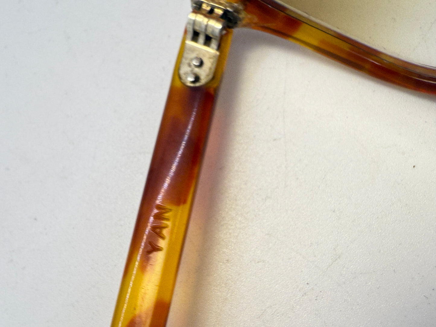 Jean Lafont YAN Vintage Sunglasses Amber Tortoise w/ Original Glass Lenses