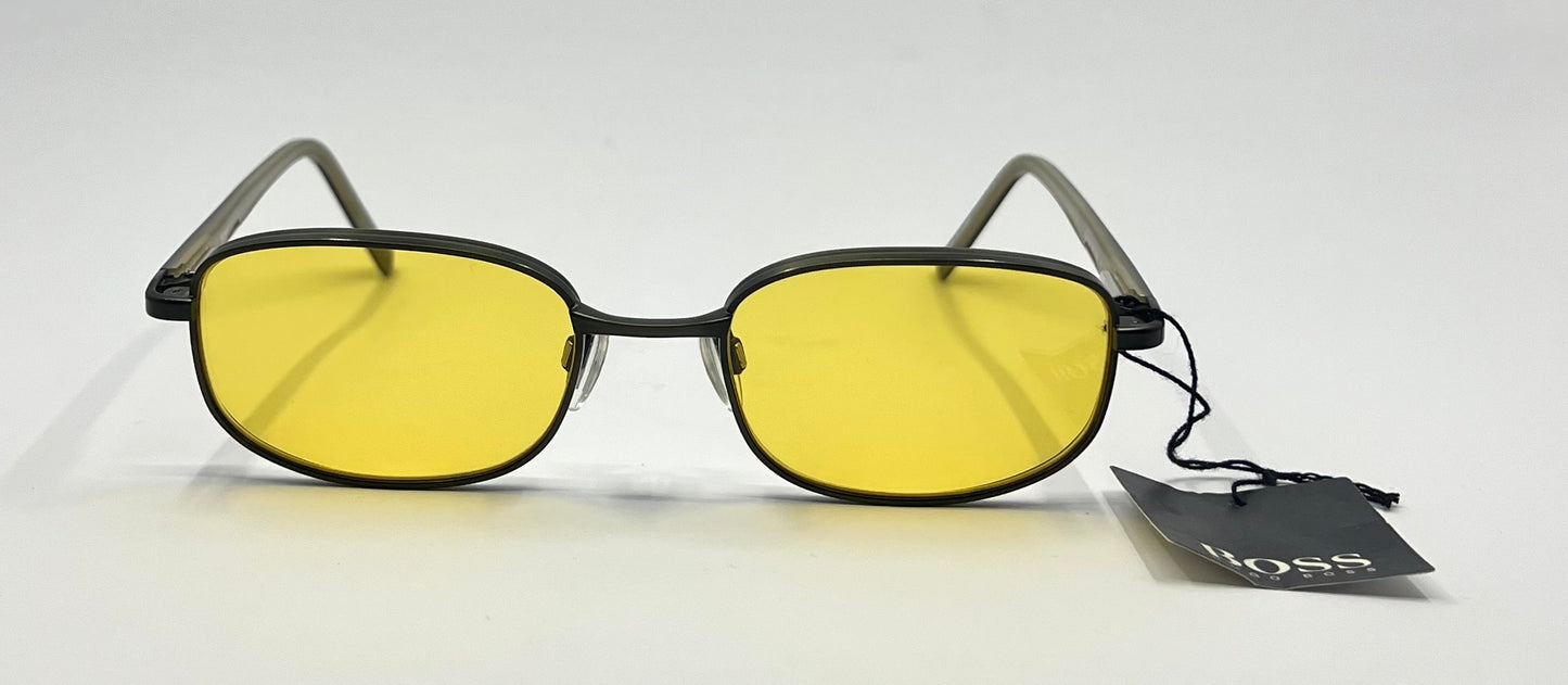 Hugo Boss HB5736 GN Y2K Y2K Vintage Sunglasses – Original Yellow Lenses-Deadstock/Unworn