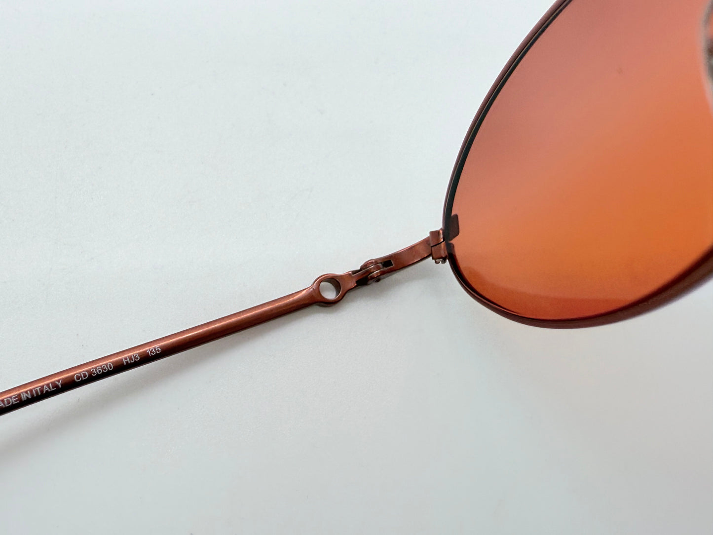 Christian Dior CD 3088 Red Metal Sunglasses w/New Red Tinted Custom Lenses