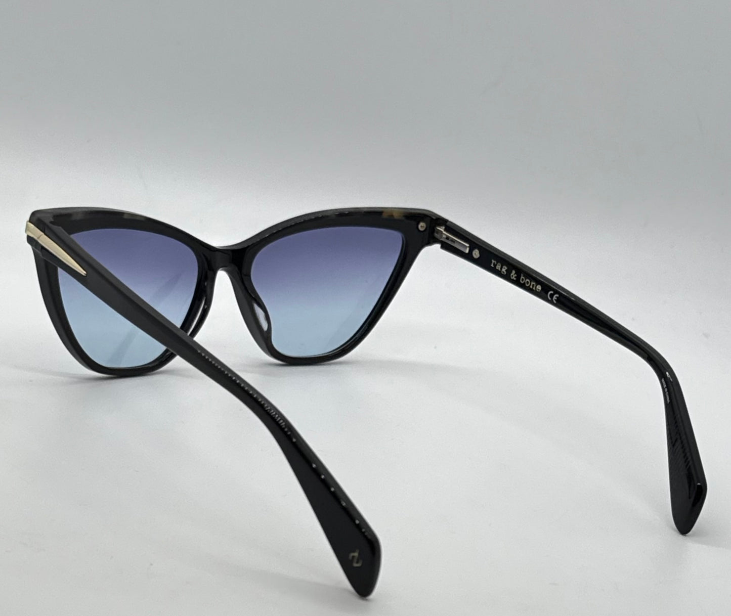Rag & Bone RNB3020 807 Cat-Eye Sunglasses w/New Gradient Blue Custom Lenses-New/Unworn