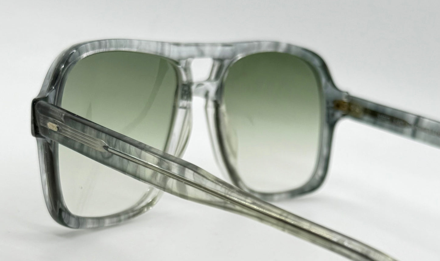 SRO 140 Handmade USA Vintage Sunglasses w/ New, Custom Gradient Aquamarine Lenses