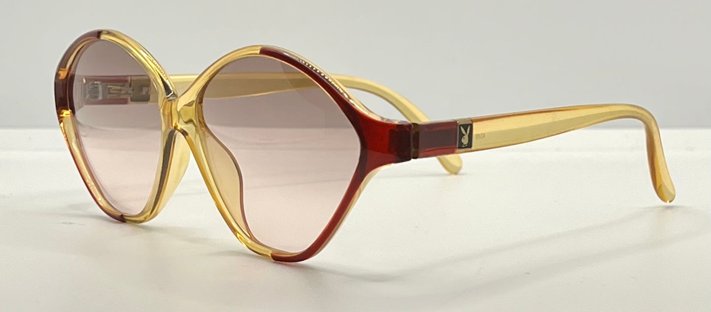 Playboy 4548 30 Vintage Sunglasses w/New Gradient Brown Custom Lenses-Unworn-56mm