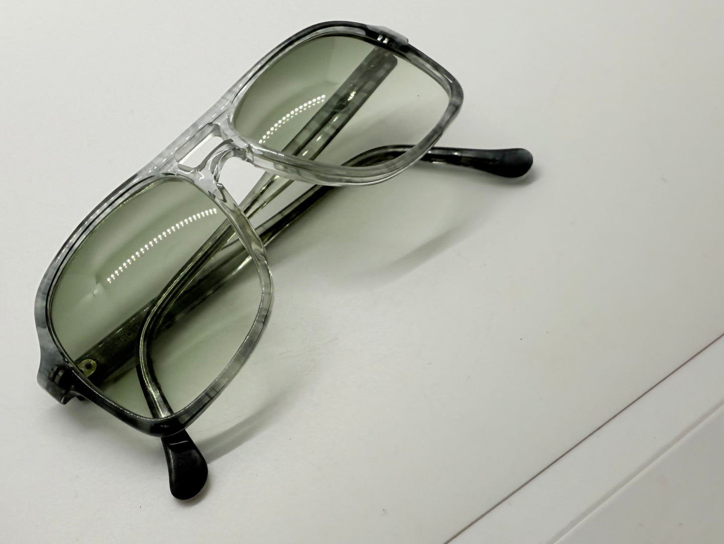 SRO 140 Handmade USA Vintage Sunglasses w/ New, Custom Gradient Aquamarine Lenses