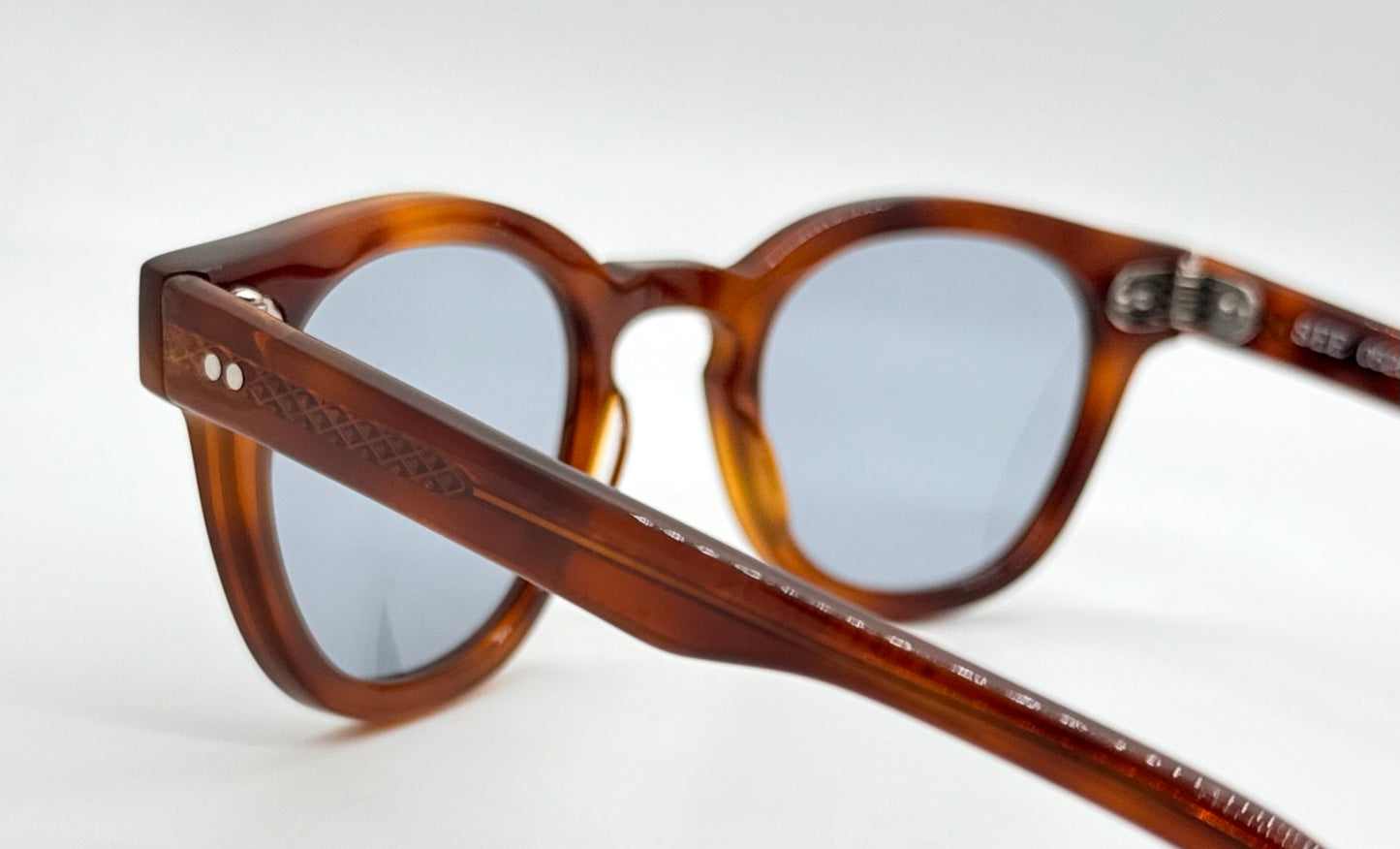 SEE 0528 Core Collection C6 45mm Sunglasses w/New, Light Blue Day/Night CUSTOM Lenses