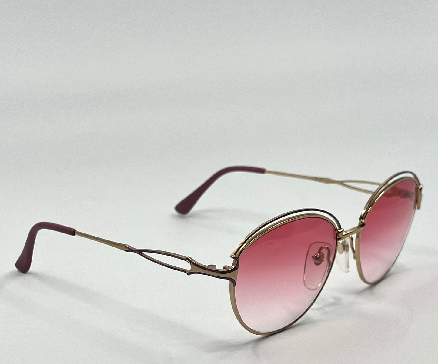 Sophia Loren BEAURIVAGE 21 Zyloware Vintage Sunglasses w/New Pink Gradient Custom Lenses-NOS/UNWORN