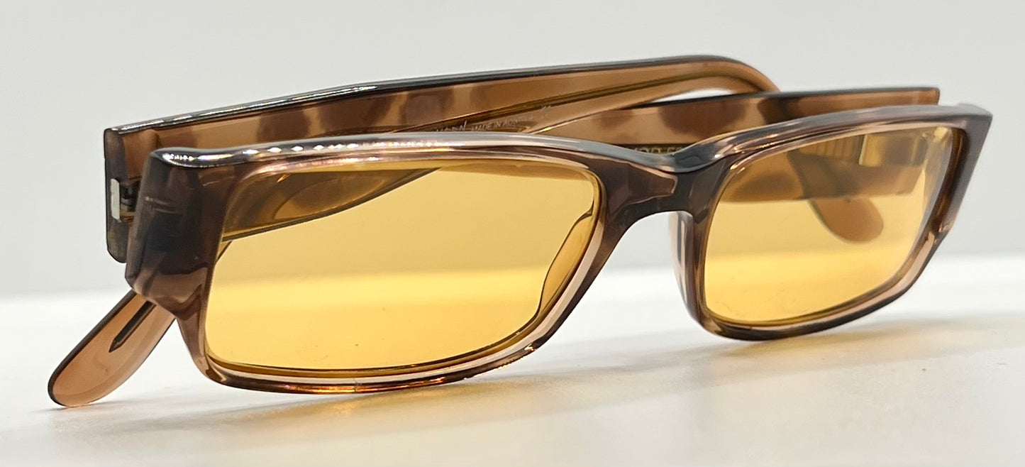 Johann Von Goisern MOD.537 Sunglasses w/New Solid-Amber Custom Lenses-Austria-NOS