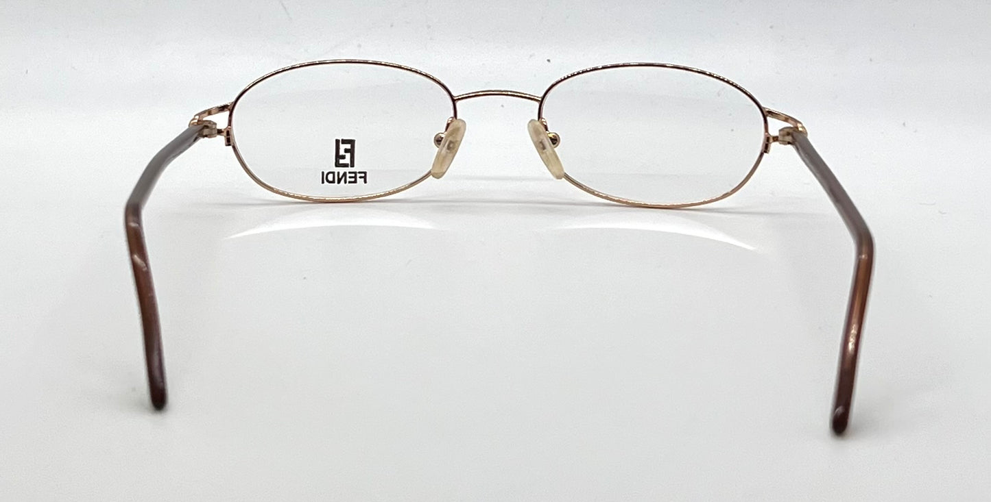 Fendi F522 Salmon Unworn/NOS Oval Eyeglasses-Made Italy 50mm
