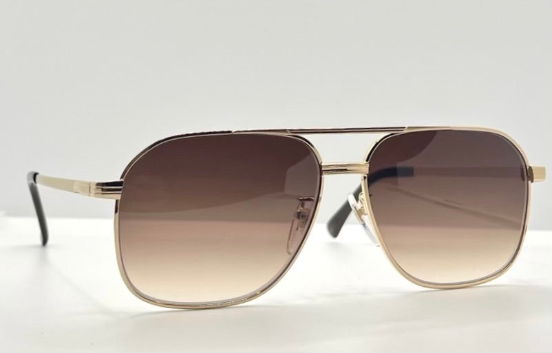 CULTURE HOUSE No. 375 – Vintage Japanese Deadstock Sunglasses | w/ New, Custom Tobacco Gradient Lenses (TITAN-P)
