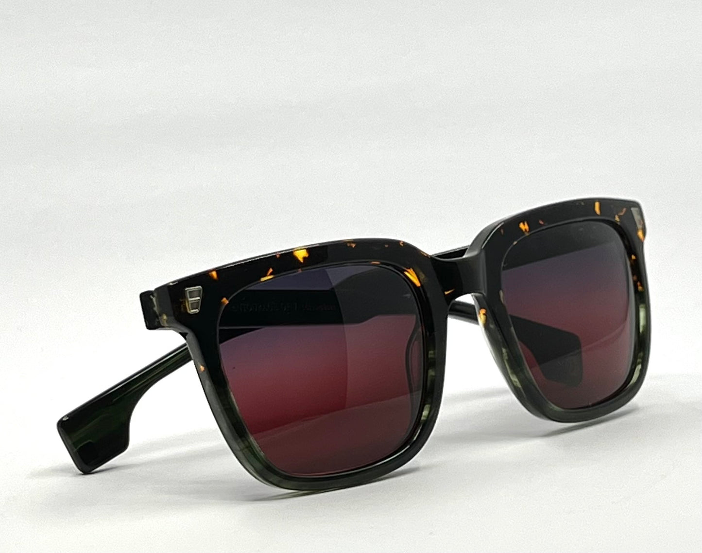 Entourage of 7 Los Angeles “Harrison” w/New Drk Grey to Red Custom Gradient Lenses-Handmade in Japan