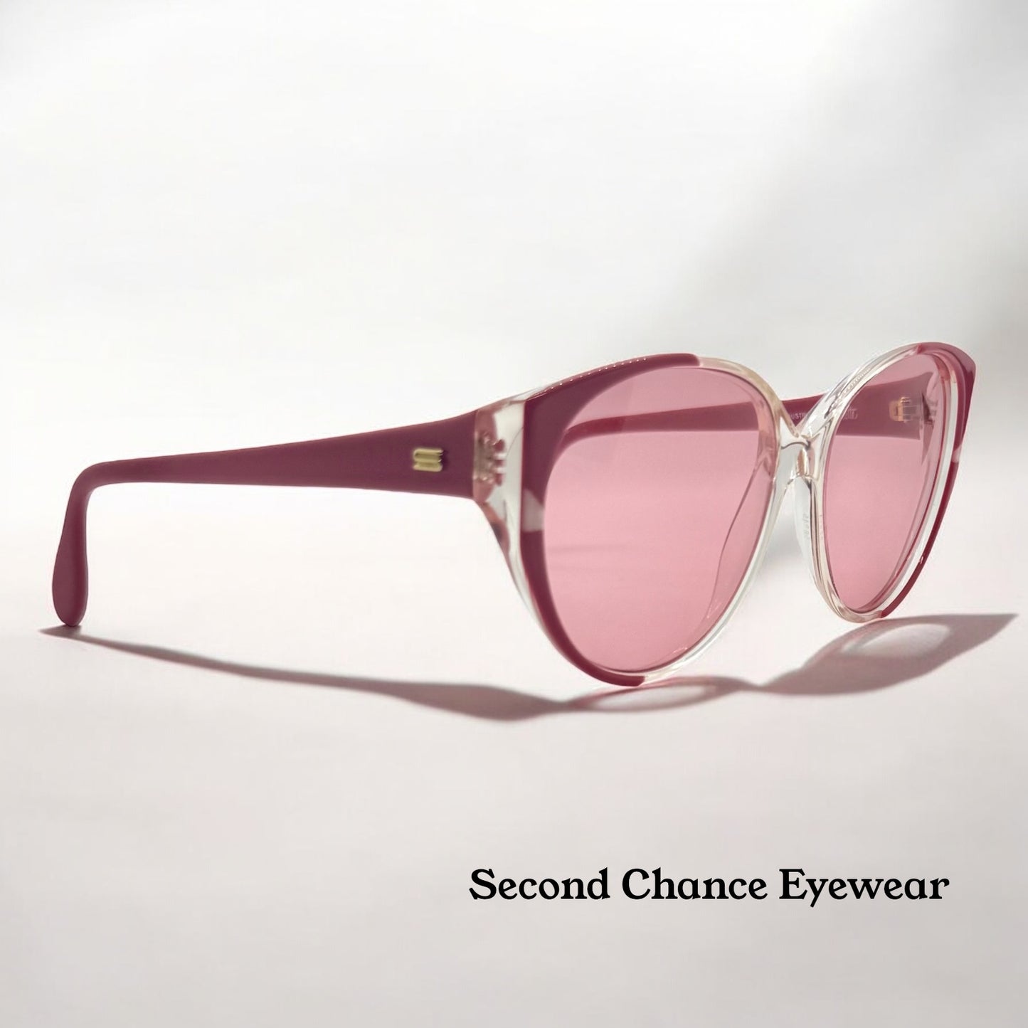 Silhouette M1149/20 C2740 Vintage Cat Eye Sunglasses w/New Pink Custom Lenses-58mm-Austria